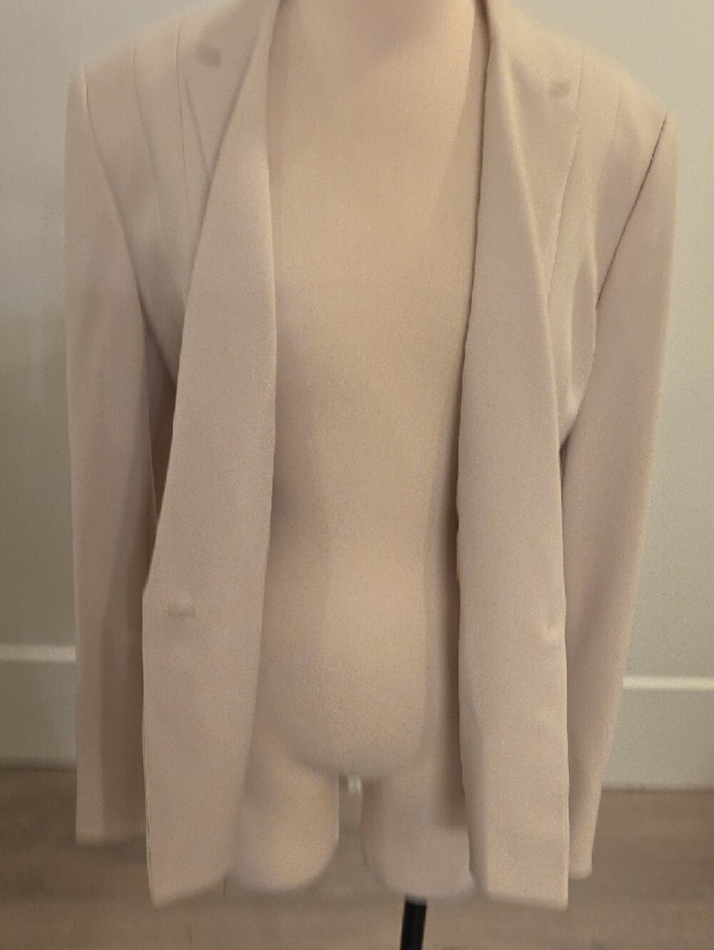 Kasper women’s Light Beige Single-Button Tailored Blazer size 16 new with tags - Picture 4 of 9